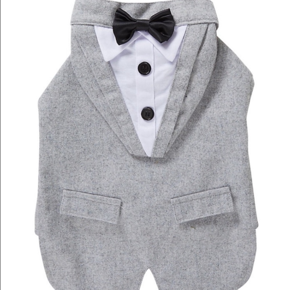 Top Paw Wedding Tux Dog Shirt Vest Set Large New Without Tags